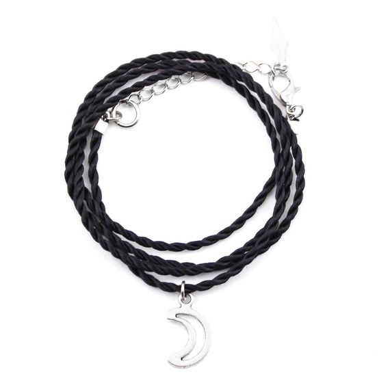 Pulseira-Voltas-Corda-Preto-Lua-Prateado-01