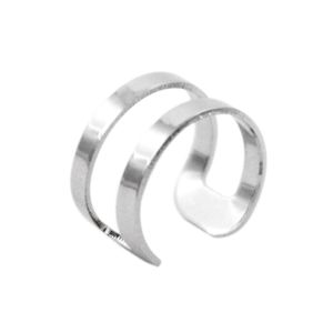 Brinco-Ear-Cuff-Aro-Duplo-Liso-Prateado-Folheado-01
